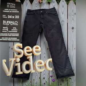 💕(ANY 2/$35) BUFFALO David Bitton Black Jeans 34” (See Note)
